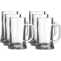 Royal Leerdam Bierglazen/Bierpullen Maxim - 18x stuks - 520 ml - Bierfeest - Oktoberfest - Met oor