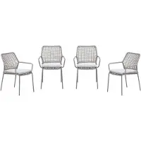 Garden Impressions Swifty tuinstoelen set van 4 / rope natural sand