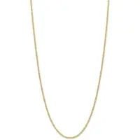 MORI Gold Filté 2,0mm breed collier, Extra Bol Gourmet schakel, goud gevuld 1/20