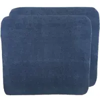 Meyco Baby Uni Aankleedkussenhoes - 2-pack - Badstof - Indigo - 85x75cm