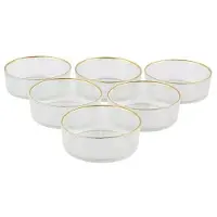 Bricard REXY KOMMEN SET | 12 CM TRANSPARANT-GOUD 6-DELIG
