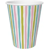 Duni Papieren Bekers Stripes 24 cl 10 Stuks
