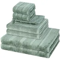 Cawö Sonstiges 2 X washandjes 2 X gasten- 2 X douche- 2 X handdoek - in set 8 pack Noblesse