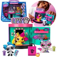 Sarcia.eu Littlest Pet Shop - Stijlvolle boetiek, Set met drie dieren, figuren 264-266, 3-PACK + accessoires