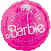 Anagram ballon Barbie Logo Malibu beach California (Foil 18 inch / 45 cm = flat ) / LICENSE