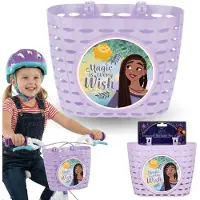 Sarcia.eu DISNEY WISH Asha Fietsmand, stuurmandje voor kinderen, meisjesmandje voor fiets, step 20x15x16 cm