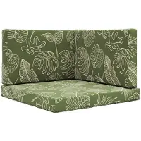 vidaXL Buitenbankkussen Polyester Blad Design 80 x 80 cm Blad Design