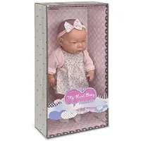 Famosa Nenuco My Real Baby, een babypop die eruitziet als een echt baby – roze, 42 cm groot