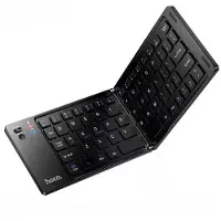 Hoco Opvouwbaar Toetsenbord - Draadloos Toetsenbord - Reis Toetsenbord Draagbaar - Bluetooth Toetsenborden - Laptop iOS Android Windows Tablet iPad Smartphone PC Computer - Zwart