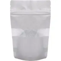 Packlinq Stazakken Rijstpapier Zilver met Venster 10,2x6x15,2cm 57 gram