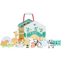 Orange Houten Play set Zoo
