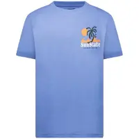 Cars T-shirt met backprint blauw Jongens Katoen Ronde hals Backprint - maat 140