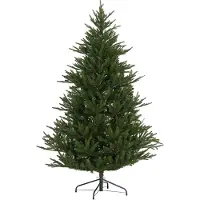 HOMCOM decoratieve kerstboom - kunststof/metaal - Ø110x183 cm - groen