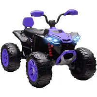 AIYAPLAY Elektrische kinderauto Kunststof, Metaal 109L x 68,5B x 76H cm Paars