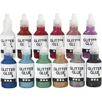 Creativ Company Glitterlijm Set 12x25 ml