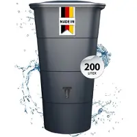 Graf IBIZA regenton hoekig 200 L graphite grey incl. deksel en kraan