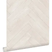 SUOMEN AM-MARKKINOINTI behang hout motief beige - 53 cm x 10.05 m - 139173