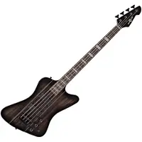 Gear4Music Harlem Z Bass Guitar by Trans Black