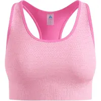 Odlo - Dames wandel- en bergkleding - Seamless Medium - Padded Bra W Hyper Pink Melange voor Dames - Maat XS - Roze