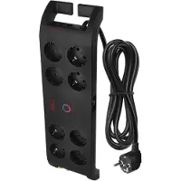 Emos stekkerdoos met 8 stopcontacten, overspanningsbeveiliging, 3 meter kabel met schakelaar en LED-indicator, 1800 J, lekstroom 15000 A, model P54252