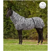 Waldhausen Zebra Basic Eczema Paardendeken Wit,Zwart 125 cm