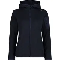 CMP - Women's Jacket Fix Hood Jacquard Knitted 3H19826 - Fleecevest 48, zwart