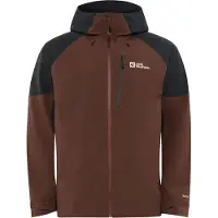 Jack Wolfskin Eagle Peak 2l Jacket Hot Choc Maat: M | Regenjassen Outlet | Heren | Bruin