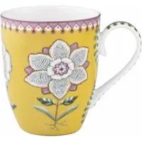 Pip studio Mok Home Mug Large Lily & Lotus Yellow (Set van 6)