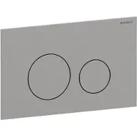 Geberit Drukplaat Sigma 40, 2-toets Square Glas Wit