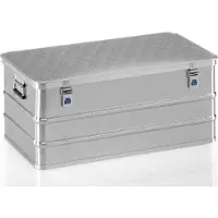Gmoehling Maxi-box, licht metaal, zonder stapelhoeken, 135 l