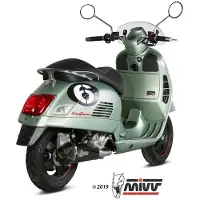 MIVV Delta Race Piaggio Vespa Gts 300 2008-20 P.008.ldrb Gehomologeerd Compleet Uitlaatsysteem