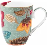 Pip studio Mok Home Mug Large Blooming Tales Fantasy Blue (Set van 6)