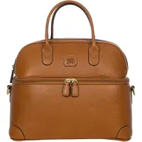 Bric's Life Pelle Beautycase 35 cm bruin