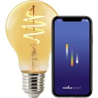 Nordlux A60-lichtbron-smart-filament-E27-gold-deco spiral-2200K