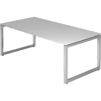 Hjh OFFICE PRO REGO 2E S - 200 x 100 Grijs/Zilver Tafelhoogte I In hoogte verstelbaar