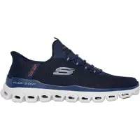 SKECHERS Sneakers laag 'Glide-Step - Noxus' marine / navy / grijs / donkeroranje