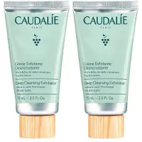 Caudalie Diep Reinigende Exfolierende Crème 2x75 ml Crème