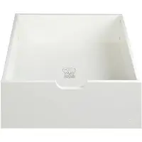 Sebra Nachtkastje - 71x55x21 cm - Baby & Junior - Classic+ White - - OneSize - Opberglades