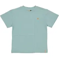 LEVV Little T-shirt lichtblauw Jongens Katoen Ronde hals Effen - maat 122