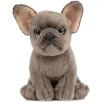 Living Nature Knuffel - 18x8 cm - Franse Bulldog Puppy - Bruin - - OneSize - Knuffels