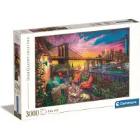 Clementoni Puzzle 3000 pièces Manhattan Balcony Sunset