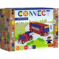Trefl bouwblokken Connect M Bus Pick-up FSC Mix 70% speelgoed.