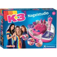 Clementoni - K3 Nagelstudio - Nail Art voor Kinderen - Nagellak set - Vele Accessoires