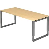 Hjh OFFICE PRO REGO 19 G - 180 x 80 Tafelhoogte I In hoogte verstelbaar Esdoorn/Grafiet