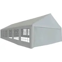 vidaXL Tentdoek zonder Frame Grijs 12 x 6 m PE