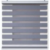 STORESDECO - Premium Duo rolgrodijn met aluminium afwerking Grijs, 80x250 cm