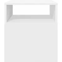 vidaXL Bijzettafel 2 st Wit 40,5 x 40 x 45 cm Bewerkt hout
