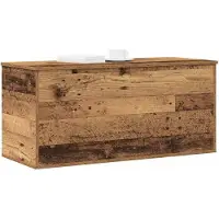 vidaXL Opbergbox van gerecycled hout, 100 x 42 x 46 cm, houtvezel