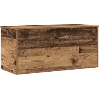 vidaXL Opslagdoos Oud hout 100 x 42 x 46 cm Bewerkt hout