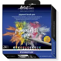 Staedtler - Brush Pen Pigment 24 pcs assorted (371C24-1)